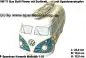 Preview: Spardose Auto VW T1 Samba Bus Bulli Flower mit Surfbrett B Preview: Spardose Auto VW T1 Samba Bus Bulli Flower mit Surfbrett B