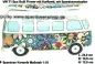 Preview: Spardose Auto VW T1 Samba Bus Bulli Flower mit Surfbrett C Preview: Spardose Auto VW T1 Samba Bus Bulli Flower mit Surfbrett C