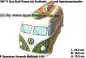 Preview: Spardose Auto VW T1 Samba Bus Bulli Peace mit Surfbrett B