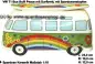 Preview: Spardose Auto VW T1 Samba Bus Bulli Peace mit Surfbrett C