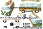 Preview: Spardose Auto VW T1 Samba Bus Bulli Peace mit Surfbrett Gesamt