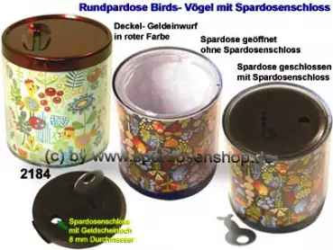 Rundpardose Birds- Vögel Farbvariante Gesamt B