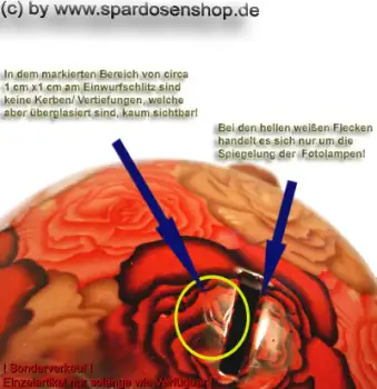 Sparschwein Blumendekor Keramik extra Groß Sonderv. 89a B