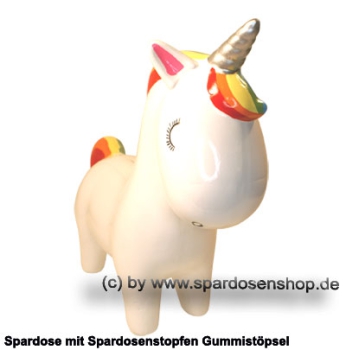 Spardose Einhorn extra groß Keramik B