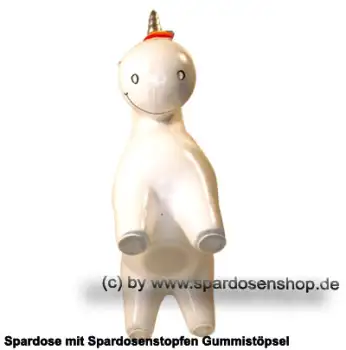 Spardose Einhorn extra groß Keramik E