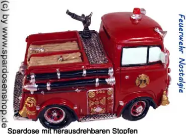 Spardose Feuerwehr Nostalgie E