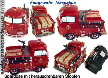 Spardose Feuerwehr Nostalgie Gesamt