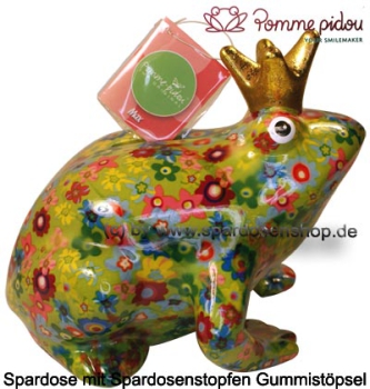 Pomme Pidou Spardose Frosch grün Lolly Keramik Sparbüchse Sparschwein 54741 