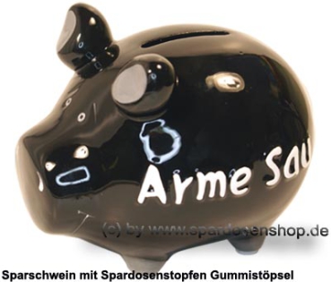 Preview: Sparschwein 3D Design Arme Sau schwarz Keramik Marke KCG Maße ca.: L= 12,5 cm Preview: Sparschwein 3D Design Arme Sau schwarz Keramik Marke KCG Maße ca.: L= 12,5 cm