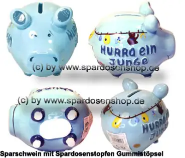 KCG Sparschwein Hurra ein Junge Gesamt