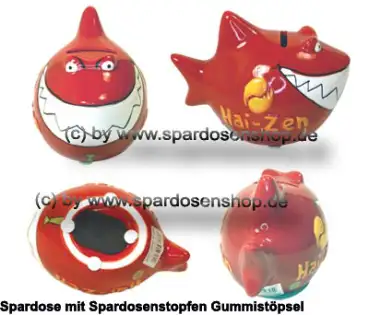 Spardose Spartier Design Hai-Zen Keramik Gesamt