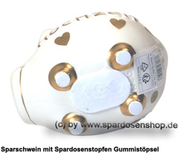 Sparschwein Kleinsparschwein 3D Design Hochzeit Keramik E