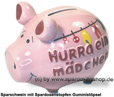 KCG Sparschwein Hurra ein Mädchen A