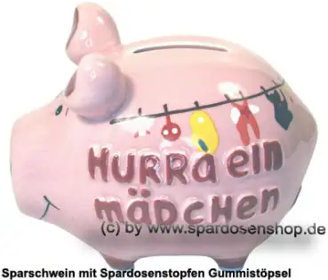 KCG Sparschwein Hurra ein Mädchen C