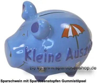 Sparschwein Kleinsparschwein 3D Design Kleine Auszeit Keramik A