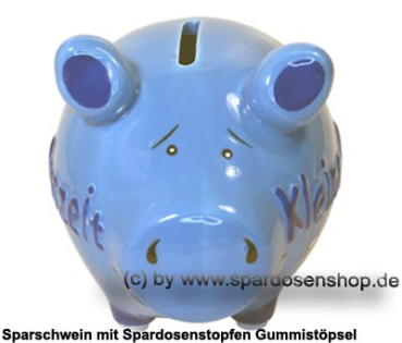 Preview: Sparschwein 3D Design Kleine Auszeit hellblau Keramik Marke KCG Maße ca.: L= 12,5 cm Preview: Sparschwein Kleinsparschwein 3D Design Kleine Auszeit Keramik B