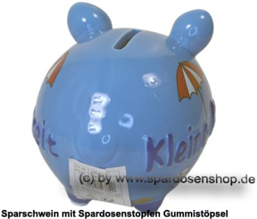 Preview: Sparschwein 3D Design Kleine Auszeit hellblau Keramik Marke KCG Maße ca.: L= 12,5 cm Preview: Sparschwein Kleinsparschwein 3D Design Kleine Auszeit Keramik D