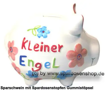 KCG mittelgroßes Sparschwein 3D Design Kleiner Engel Keramik C