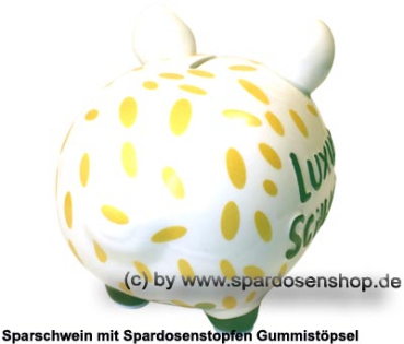 Preview: Sparschwein 3D Design Luxus Schwein weiß mittelgroß Keramik Marke KCG Maße ca.: L= 17 cm Preview: Sparschwein mittelgroßes Sparschwein 3D Design Luxusschwein Keramik D