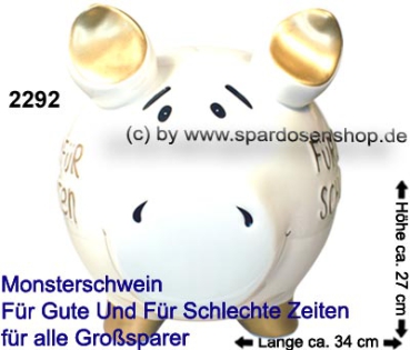Preview: Monster Sparschwein Für gute und für schlechte Zeitent – Sonderverkauf 786-B c
