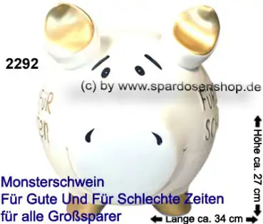 Monster Sparschwein Für gute und für schlechte Zeitent – Sonderverkauf 786-B c