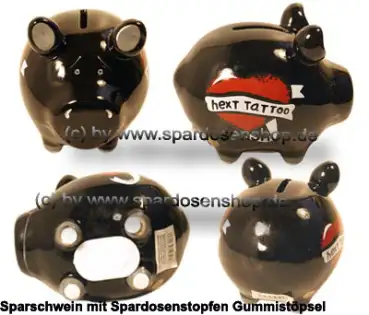 Sparschwein Kleinsparschwein Next Tattoo Keramik Gesamt