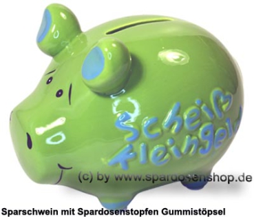 Preview: Sparschwein 3D Design Scheiß Kleingeld grün Keramik Marke KCG Maße ca.: L= 12,5 cm Preview: Sparschwein 3D Design Scheiß Kleingeld grün Keramik Marke KCG Maße ca.: L= 12,5 cm