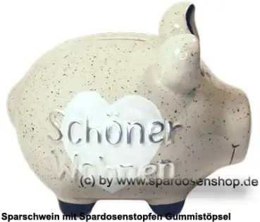 KCG mittelgroßes Sparschwein 3D Design Schöner Wohnen Keramik C