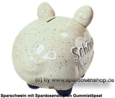 Preview: KCG mittelgroßes Sparschwein 3D Design Schöner Wohnen Keramik D