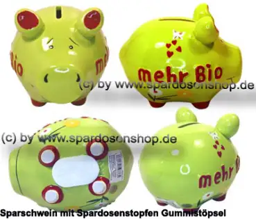 Sparschwein KCG 3D Design mehr Bio Keramik Gesamt