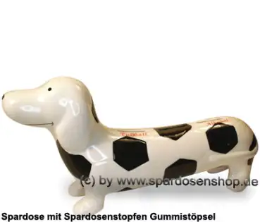 Spardose Spartier Spardackel weiss mit Design - Fußball - Frauen - Alkohol - Keramik A
