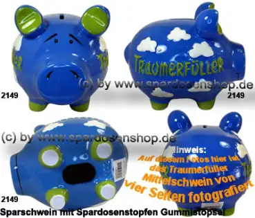 Sparschwein Traumerfüller Größenvariante Mittelschwein Gesamt