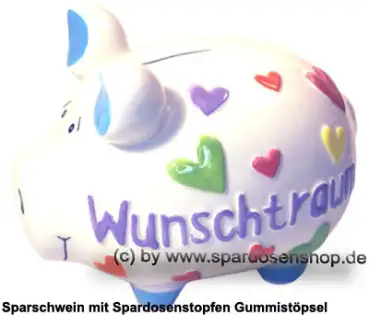 KCG mittelgroßes Sparschwein 3D Design Wunschtraum Keramik A