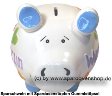 Preview: Sparschwein „Wunschtraum“ – liebevolles KCG 3D-Design aus Keramik mittelgroß Maße ca.: L= 17 cm Preview: KCG mittelgroßes Sparschwein 3D Design Wunschtraum Keramik B