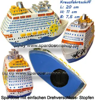 Spardose Kreuzfahrtschiff E