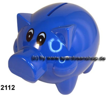 Sparschwein Felix Uni Farbvariante blau B
