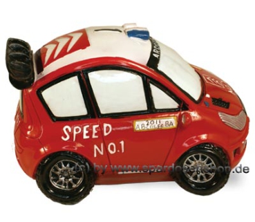 Preview: Spardose Auto Rennwagen SPEED NO. 1 Kunststein D