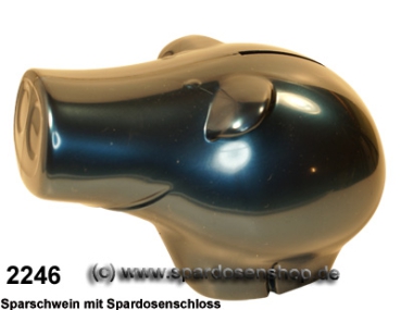 Sparschwein Frederick metallic Farbvariante blau B