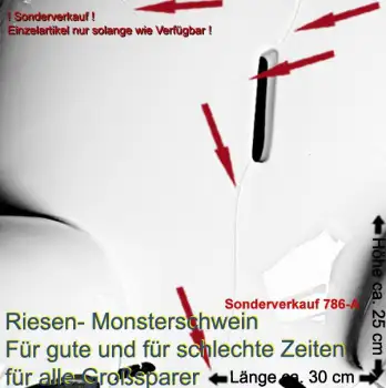 Monster Sparschwein Für gute und für schlechte Zeitent – Sonderverkauf 786-A b