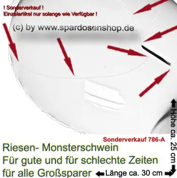 Monster Sparschwein Für gute und für schlechte Zeitent – Sonderverkauf 786-A cc