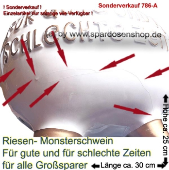 Preview: Monster Sparschwein Für gute und für schlechte Zeitent – Sonderverkauf 786-A dd