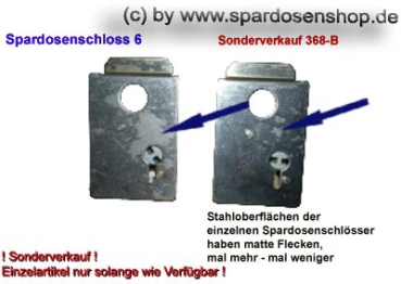 Spardosenschloss 6: Rechteck Sonderverkauf A
