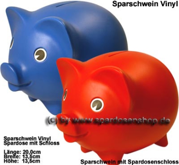 Sparschwein Vinyl Kunststoff Farbvariante auswählen Gesamt A