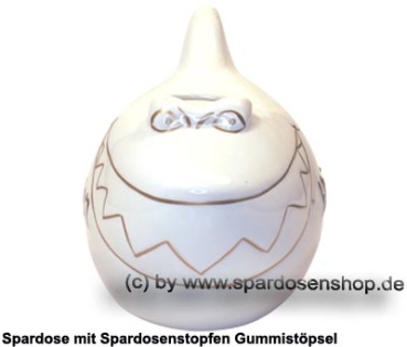 Preview: Spardose Spartier Design Hai-raten Keramik B