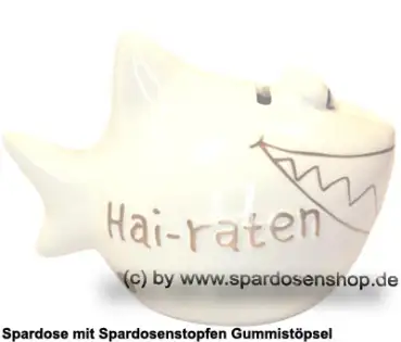 Spardose Spartier Design Hai-raten Keramik C