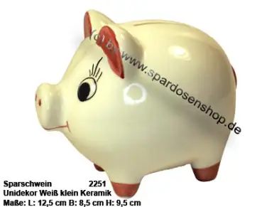 Sparschwein mit Dekor klein Unidekor A