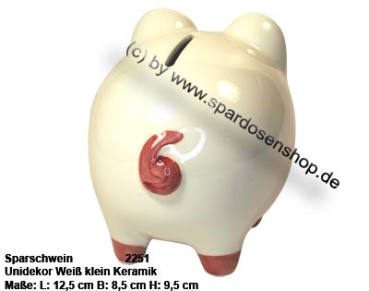 Sparschwein mit Dekor klein Unidekor D