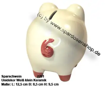 Sparschwein mit Dekor klein Unidekor D