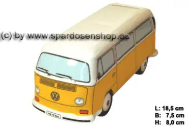Spardose Auto VW T2 Bus gelb Bulli B