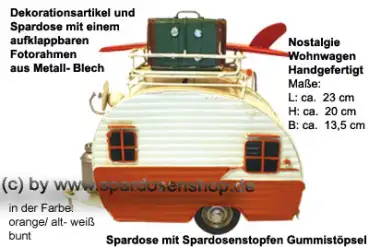 Nostalgie Wohnwagen orange C